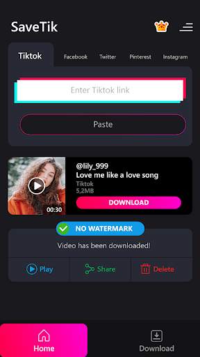 SaveTik Video Downloader screenshot 3
