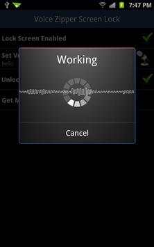 Voice Zipper Screen Lock screenshot 2
