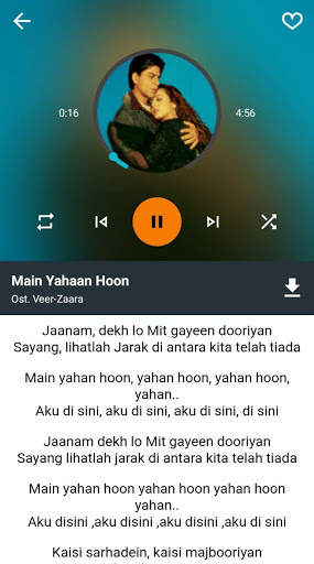Lagu India Veer Zaara Offline screenshot 3