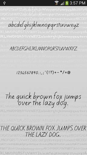 Handwritten Fonts for Android screenshot 2
