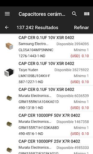 Digi-Key screenshot 2