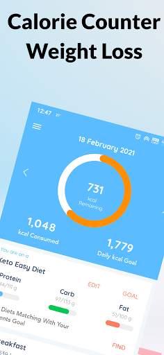 Diety - Diet Plan, Calorie Counter, Weight Loss screenshot 1