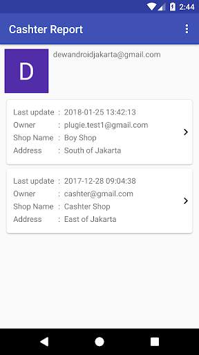 Cashter Report स्क्रीनशॉट 1