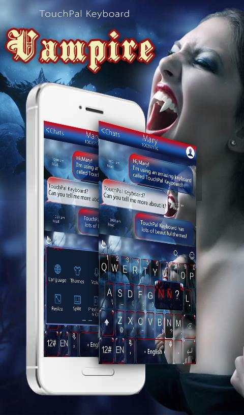 Vampire Keyboard Theme screenshot 1