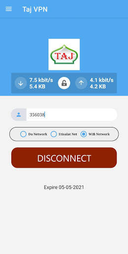 TAJ VPN screenshot 1