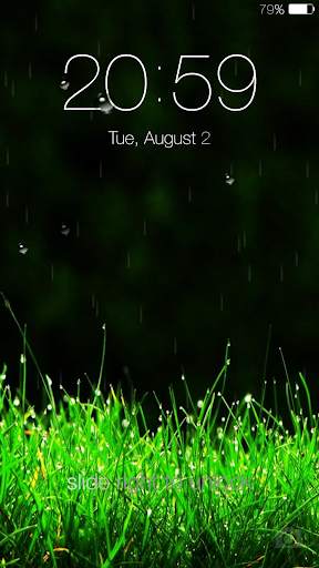 Galaxy rainy lockscreen screenshot 6