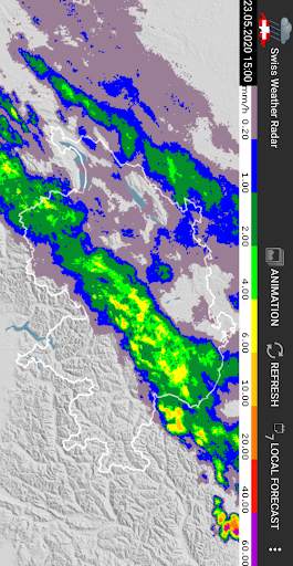 Swiss Weather Radar 4 تصوير الشاشة