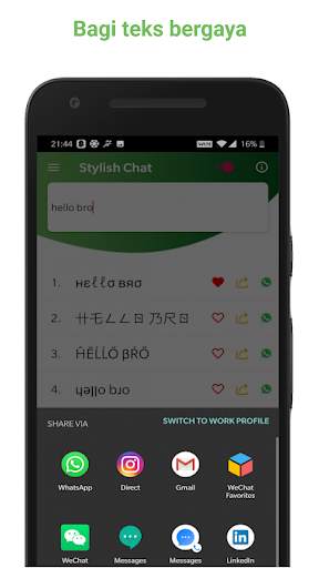Stylish Text: Mengobrol dengan Fancy Text screenshot 4