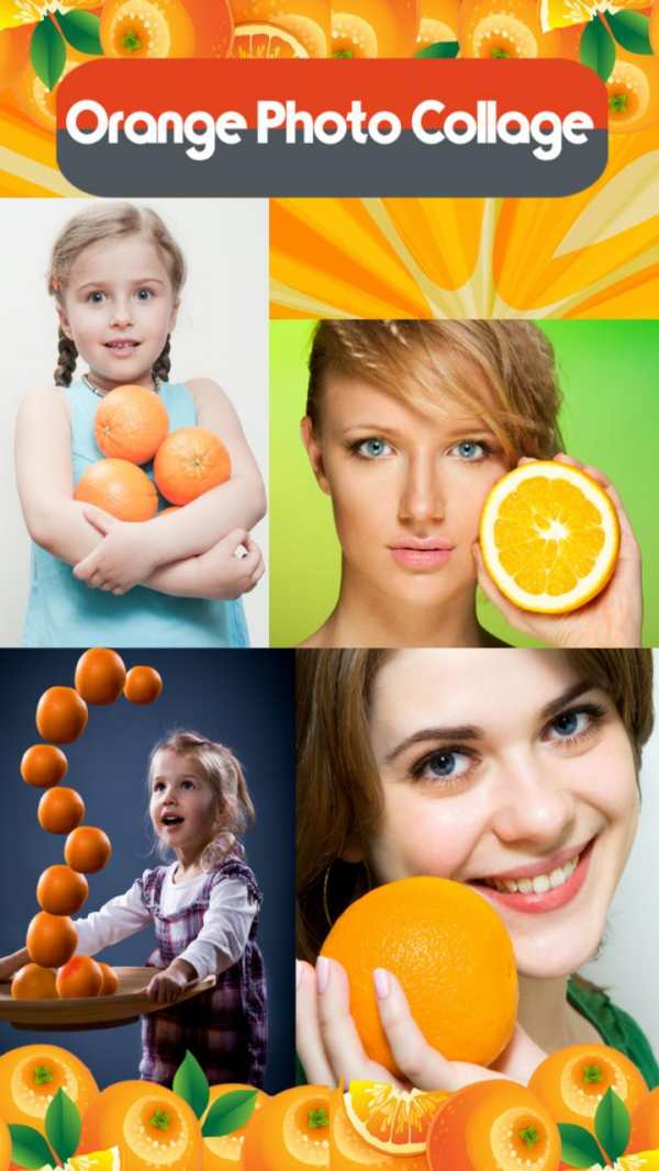 Orange Photo Collage screenshot 1