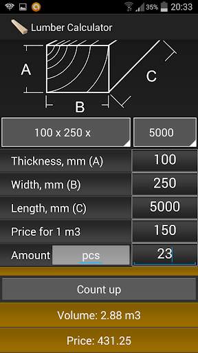 Calculator Lumber & Timber screenshot 4