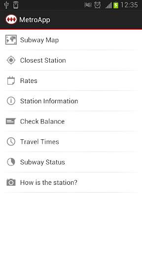 MetroApp screenshot 1