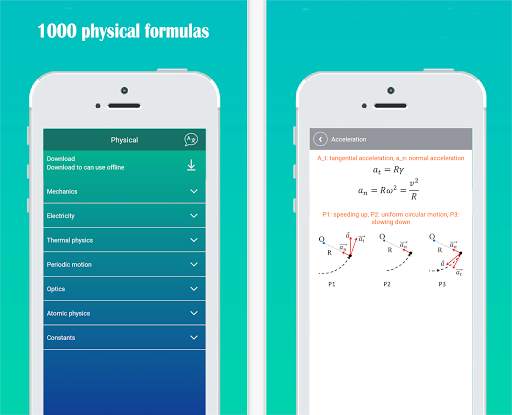 HiEdu - Physical Formula screenshot 1