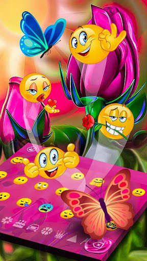 Color Rose Keyboard Theme screenshot 3