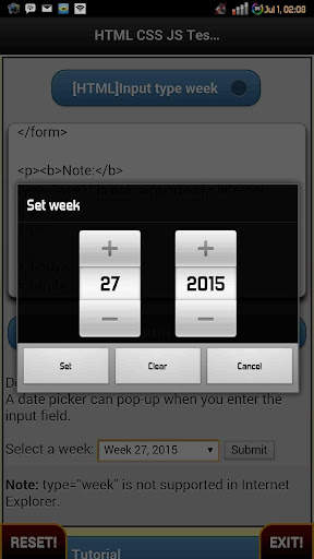 Html Css JS Tester   Example screenshot 4