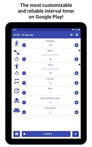 Tabata Timer: Interval Timer Workout Timer HIIT screenshot 9