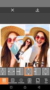 Sweet Camera, Face Filter, Selfie Editor, collage screenshot 1
