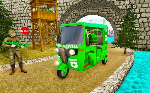 Auto Rickshaw Driving Games 3d screenshot 2
