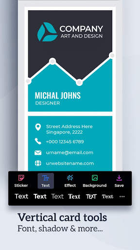 Business Card Maker Free Visiting Card Maker screenshot 6