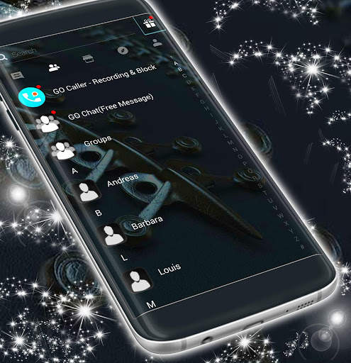 أسود جديد موضوع SMS 5 تصوير الشاشة
