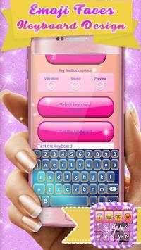 Emoji Faces Keyboard Design screenshot 2