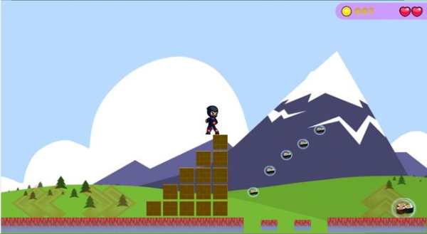 Hero Ninja Warrior Jump screenshot 5