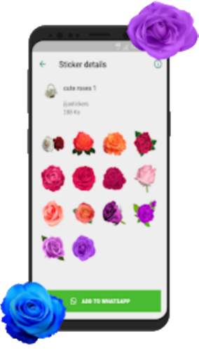 Flowers stickers 2020 🌹 WAStickerApps flowers screenshot 5