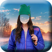 Girls Winter Dress Selfie icon