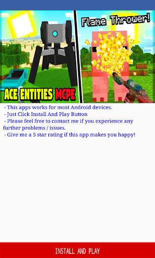 Ace Entities Addon for Minecraft PE screenshot 1