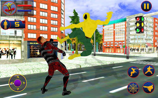 Incredible Flying Superhero Spider City Rescue screenshot 4