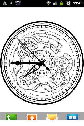 Clock Blueprint Wallpaper screenshot 5