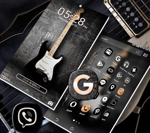 Guitar Launcher Theme 6 تصوير الشاشة