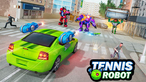 Tennis Ball Robot Car Transformation: Robot Game screenshot 2