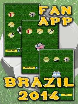 Football Fan App - Brazil 2014 screenshot 1