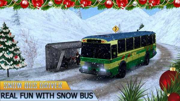 Amazing Christmas Tourist Bus Driving Simulator screenshot 4