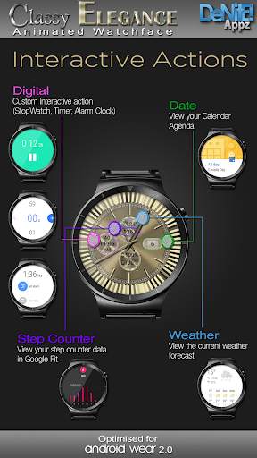 Classy Elegance HD WatchFace Widget Live Wallpaper screenshot 3