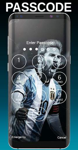 Lock Screen for Messi & Wallpapers 1 تصوير الشاشة