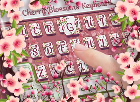 Cherry Blossom Keyboard स्क्रीनशॉट 4