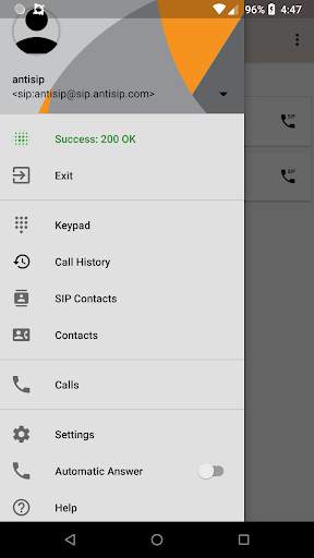 Voip By Antisip ( Video) screenshot 1