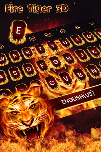 Fire Tiger 3D Keyboard скриншот 1