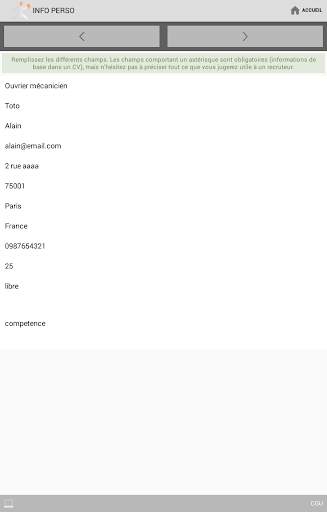 CV Word gratuit by 1cv1-mobile screenshot 3