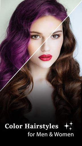 Color Hairstyles For Men & Women : Photo Editor screenshot 1