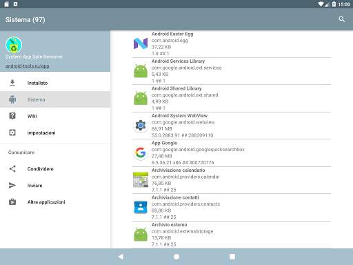 Gestore app di sistema screenshot 20