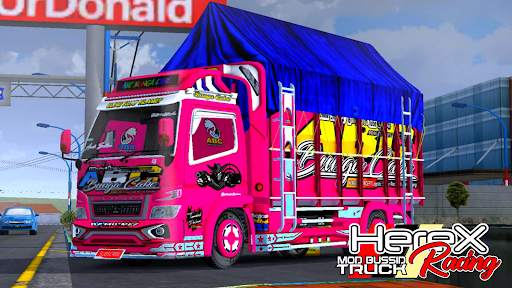 Mod Bussid Truk Herex Racing screenshot 1