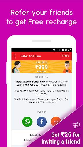 Free Recharge App CashNinja screenshot 13