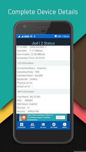 JioFi 2 Status [No Ads] screenshot 7