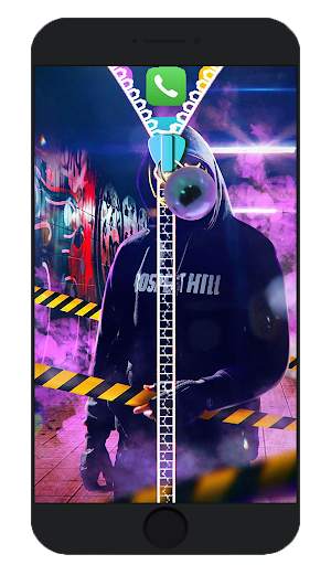 Marshmello zipper lock screen screenshot 6
