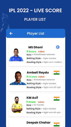 IPL 2022 - Live Cricket Score screenshot 3
