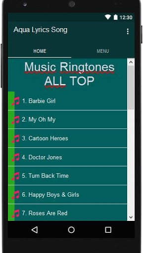 Aqua Songs screenshot 1