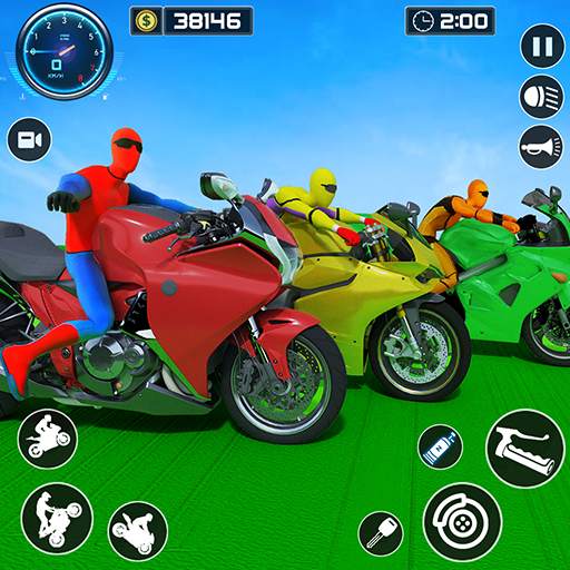 Superhero Mega Ramp Bike Games 1.0.46