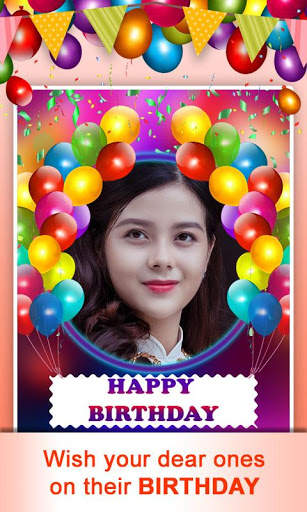 Happy Birthday Photo Frames & Background, Text screenshot 1